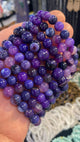 13-14cm / 8mm / Violetti akaatti